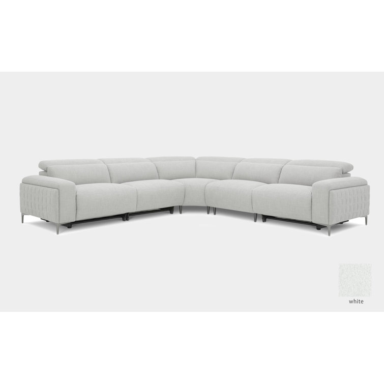 5 - Piece Upholstered Reclining Sectional