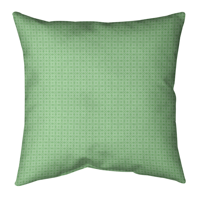 Housse de coussin Katelyn Elizabeth, 14 po x 14 po, Pas de bourre, Vert