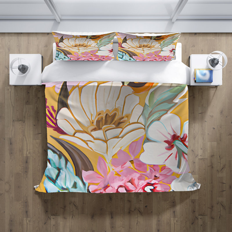 Literie , Housse de couette grand + 2 grandes taies décorat