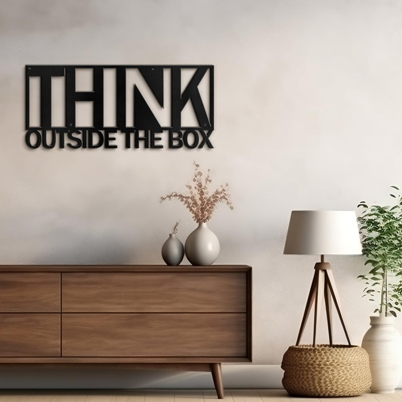 Wall Decor on Metal, 12" H x 6" W x 0.05" D, Black