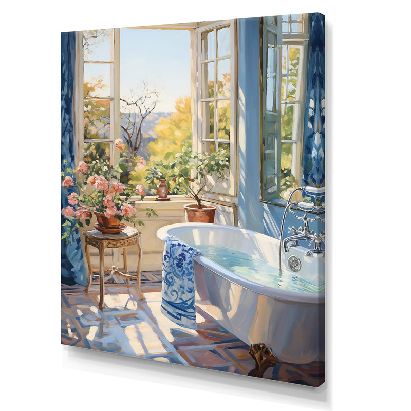 Bathroom Serenity Vi - Art mural de salle de bain, H 20 po x l 12 po x P 1 po