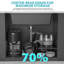 Évier de cuisine encastré en granite noir - 33 po x 19 po x 9,65 po