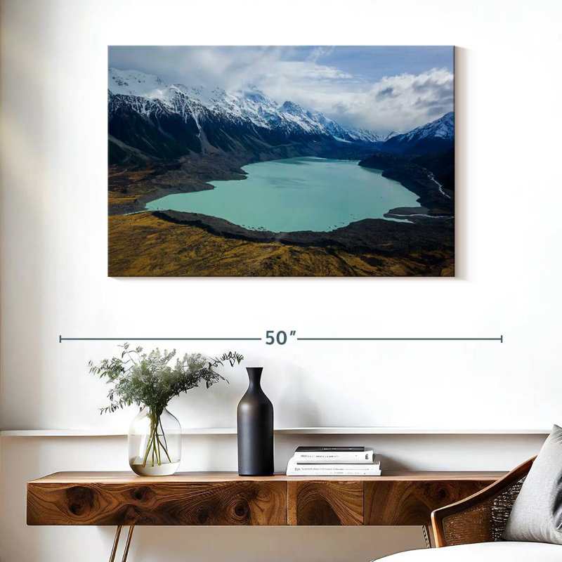 Ravi tranquille, lac Tasman, H 26 po x l 39 po