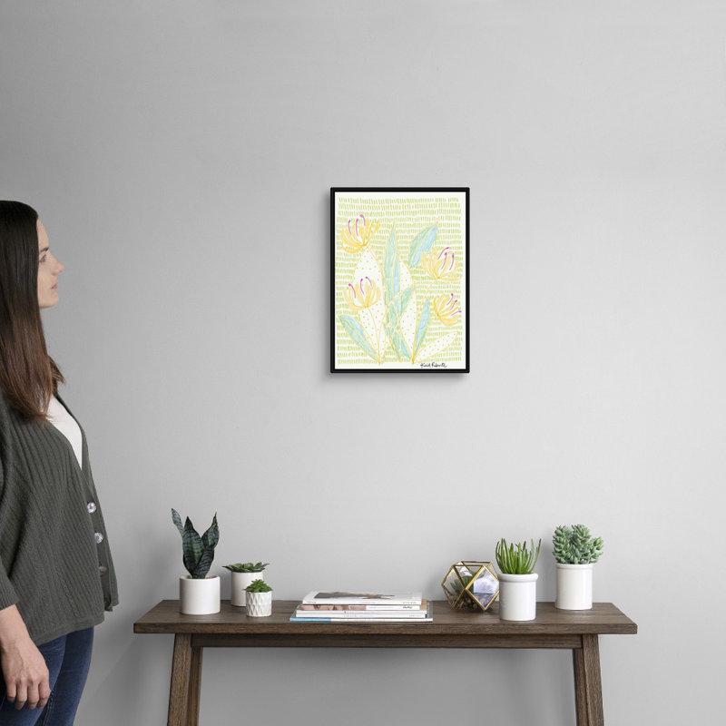 « Honey bunches » par Kait Roberts-impression sur toile, H 18 po x l 14 po x P 1,75 po, Toile avec cadre noir