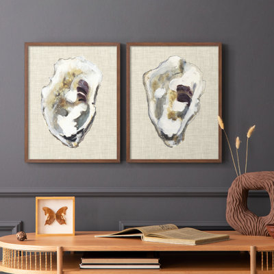 Oyster Shell Study I-Premium Framed Print -Ready to Hang - No Nails Required - No Nails Required