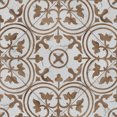 Llama Arte Loire 10" x 10" Porcelain Patterned Wall & Floor Tile