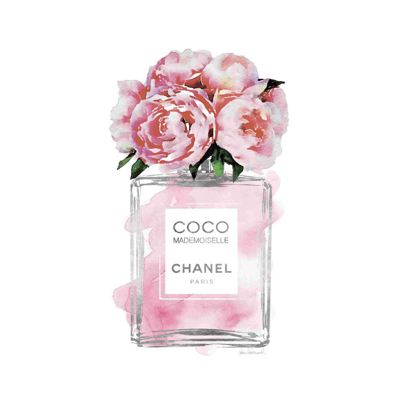 Bouquet de bouteilles de parfum Xiv - imprimé, H 18 po x l 12 po, Non, Toile tendue