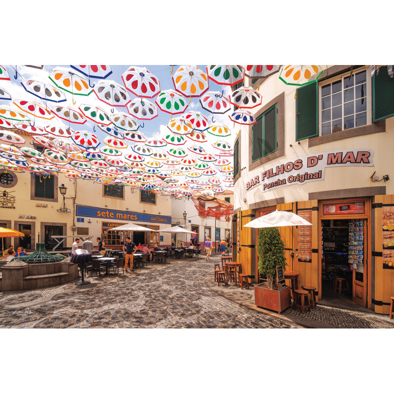 " Bar Filhos D'mar " by Martin Podt, 24" H x 36" W, No, Walnut Single Picture Framed