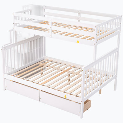 Lit superposé standard 2 tiroirs par Home Decor