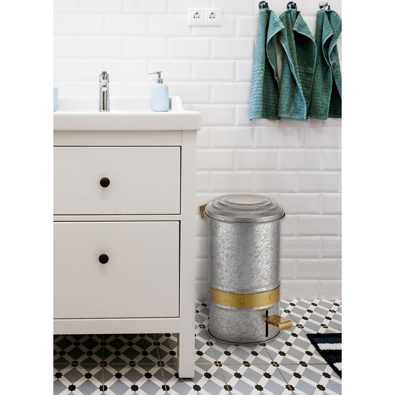 Elisheba Steel Step On Recycling Bin