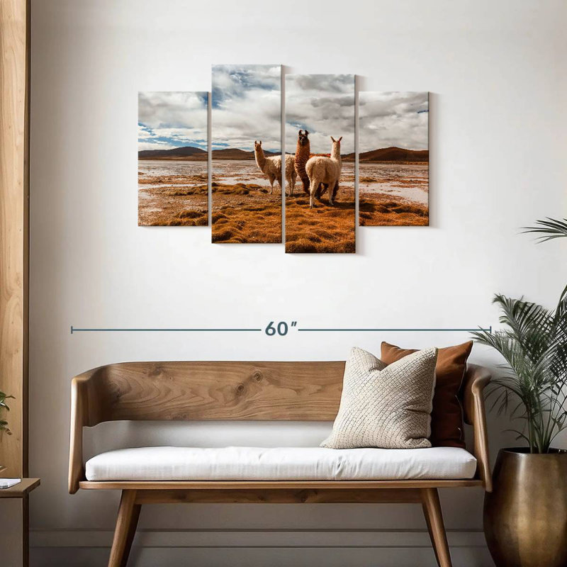 Brampt Desert Alpacas, 27" H x 43" W