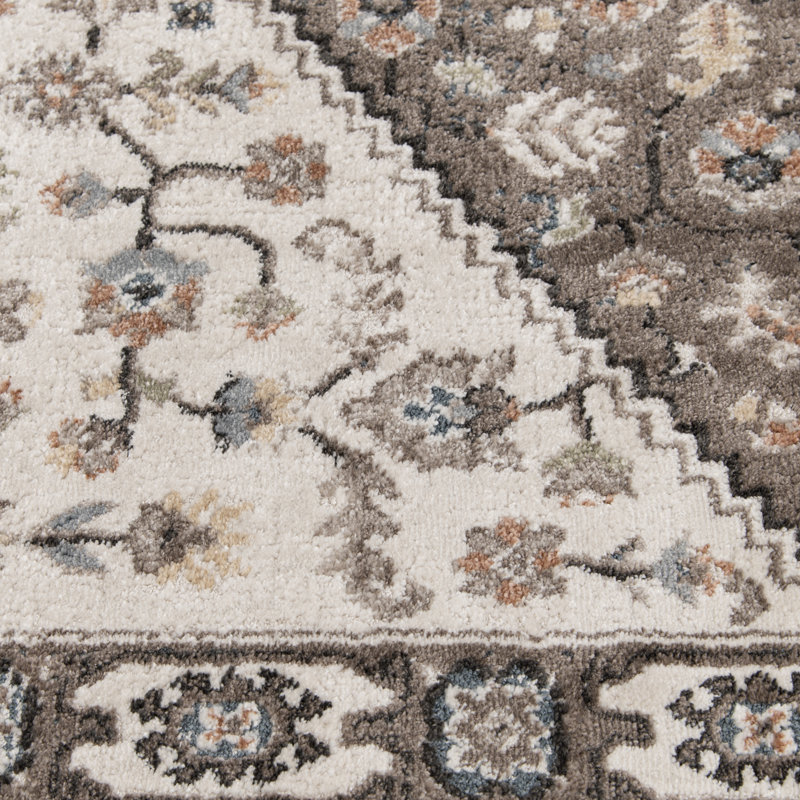 Tapis intérieur / extérieur en polypropylène / polyester Bungalow Rose Magaw, Rectangle 9 pi 10 po x 12 pi 10 po