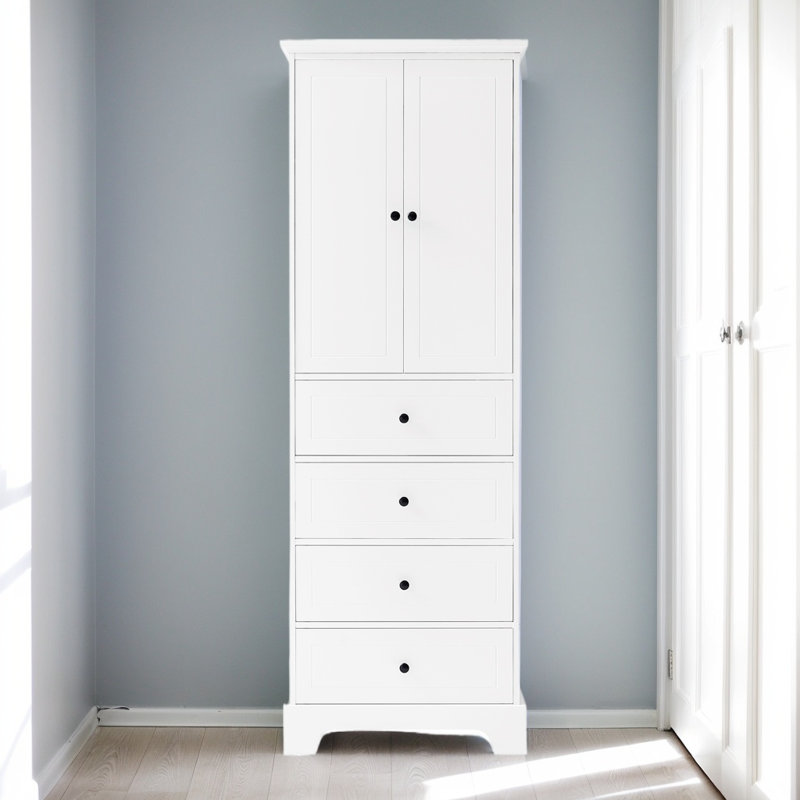 23.30'' Wide 4 -Drawer File Cabinet, White