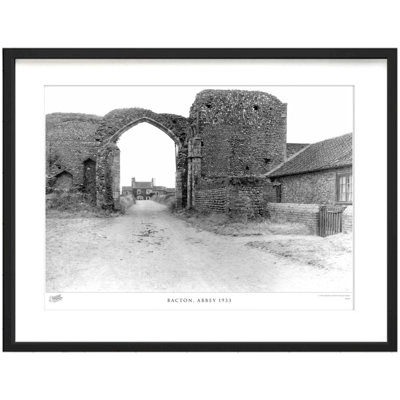 Bacton, Abbey 1933 by Francis Frith - Single Picture Frame Print