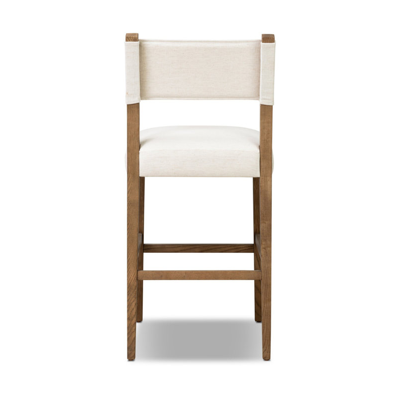 Ferris Stool, Amber Ash, Crypton Nomad Snow/Polyester Blend, Bar Stool (29.92" Seat Height)