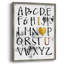 «Alphabet Love», reproduction encadrée - bois massif-1106841009