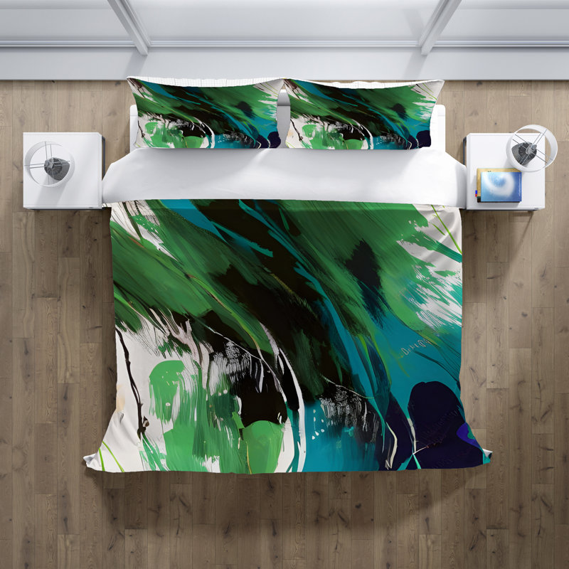 Abstract Duvet Cover, King Duvet Cover + 2 King Shams