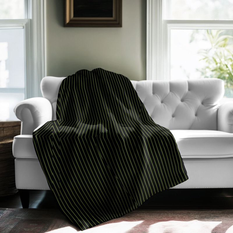 Olive noire - couverture sherpa de qualité supérieure 1 pièce, Grand lit