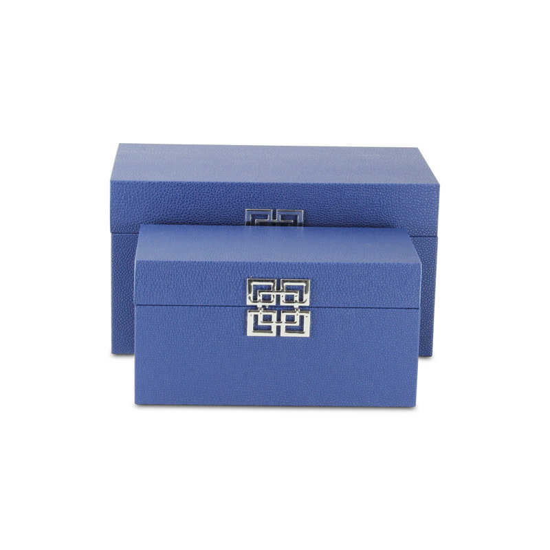 Ensemble de boîtes Genni, Bleu marine