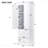 Tall Storage Cabinet With Three Drawers For Bathroom/Office, White-1766780072