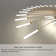 Caddaric Modern LED Ceiling Light,42-Light Heads Flower Shape Ceiling Lights,with Remote Control