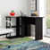 41.14'' W L-Shaped Computer Desk with Bookshelf