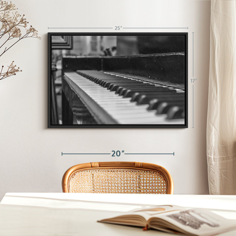 Reproduction sur toile «Play the piano», H 17 po x l 25 po