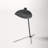 1-Light Black Table Lamp With A Black Aluminum Shade-1093803996