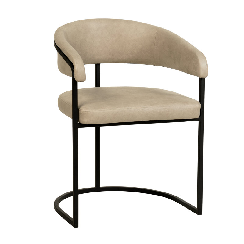 Chaise de salle à manger Cashawn, Ensemble de 2, Taupe