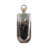Decorative Jar with Blended Glass Body, Metal Frame, Natural Stone Detail, and Aluminum Accents for Modern Style Combining Artisanal Texture and Sleek Industrial-Inspired Design Elements-2141013530