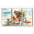 Toile naturelle avec cadre flottant