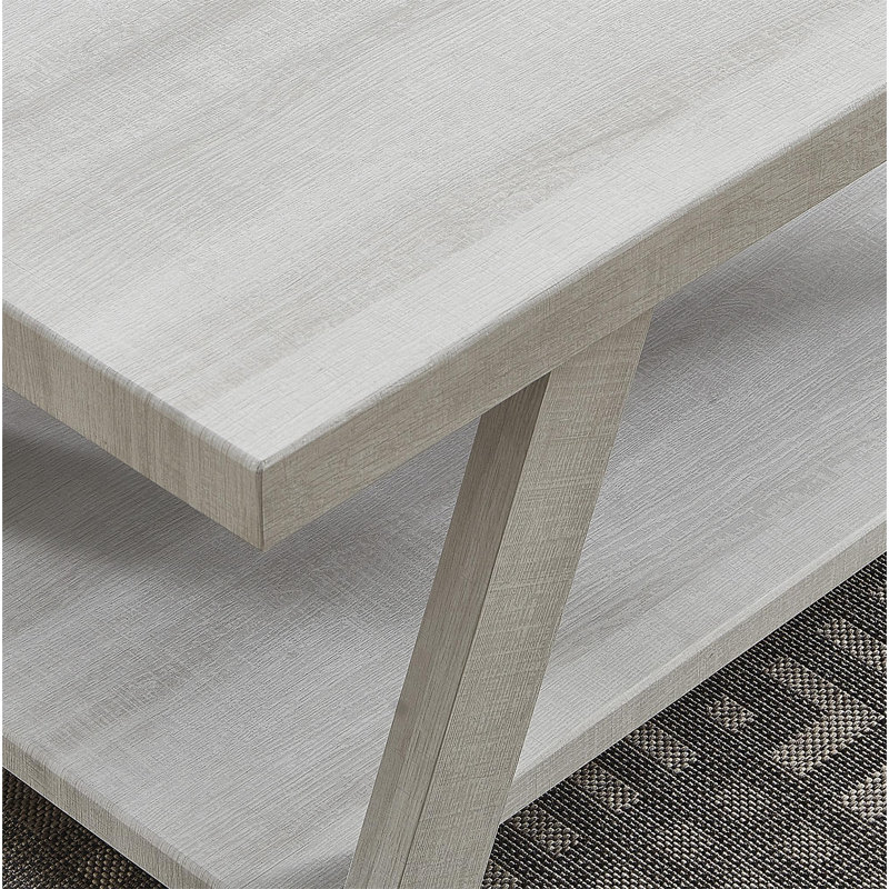 Sveva Top End Table with Storage, White