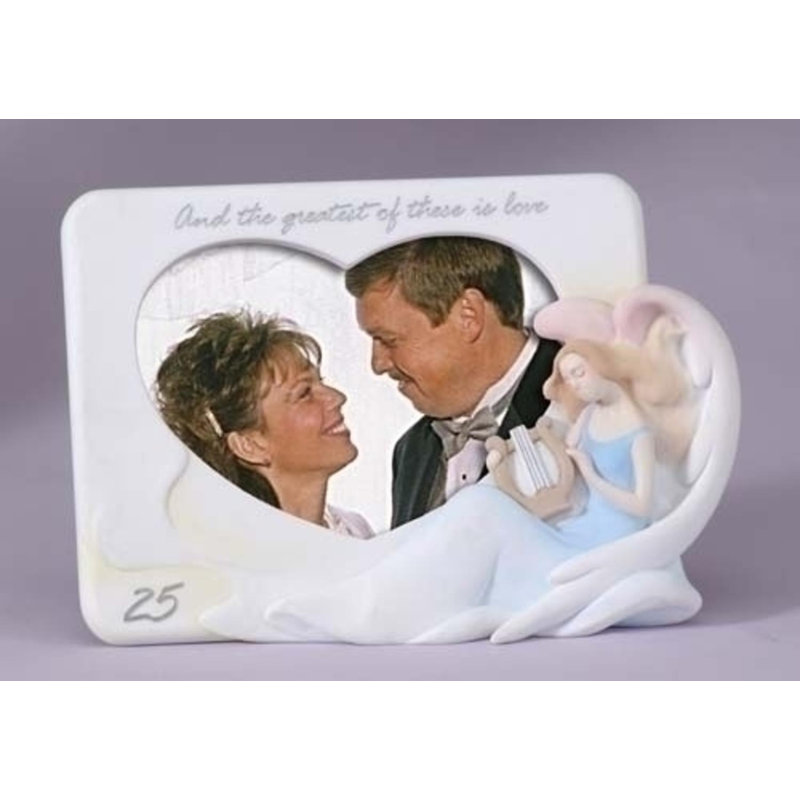Berkey White Ceramic Beaded Picture Frame