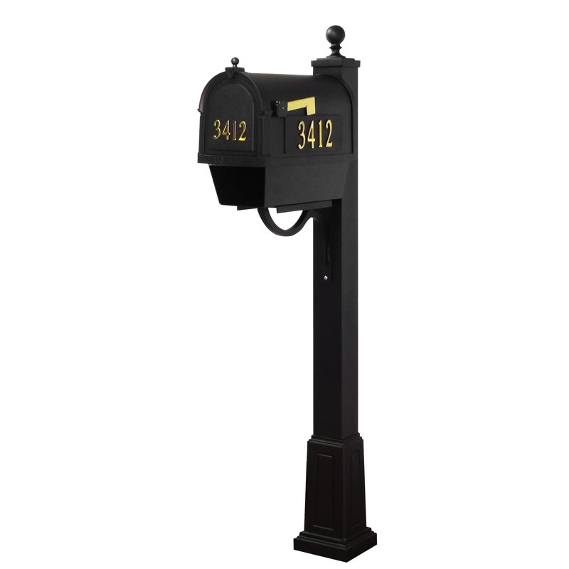 Berkshire Aluminum Post Mounted Post Box