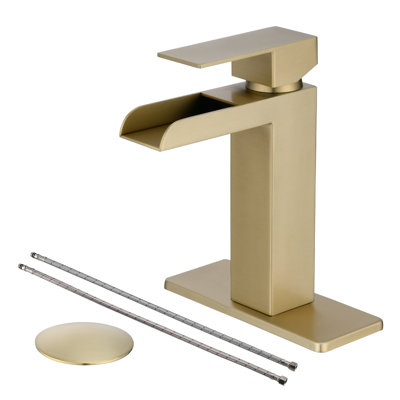 Single Hole Bathroom Faucet with Drain Assembly -  MAXWELL, MW11AALL395BG