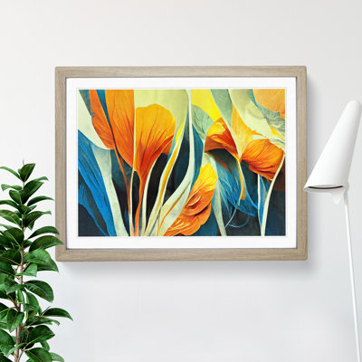 Flowers Abstract Vol.1 1 Piece Single Picture Frame Painting