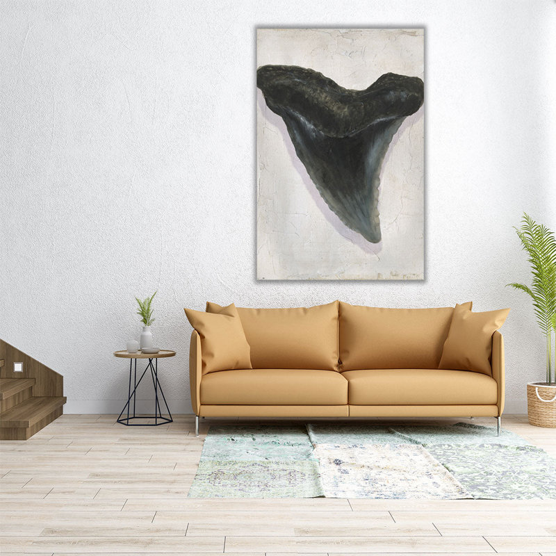 Watercolor Sharks Tooth I - Canvas Print Wall Art, 48" H x 32" W