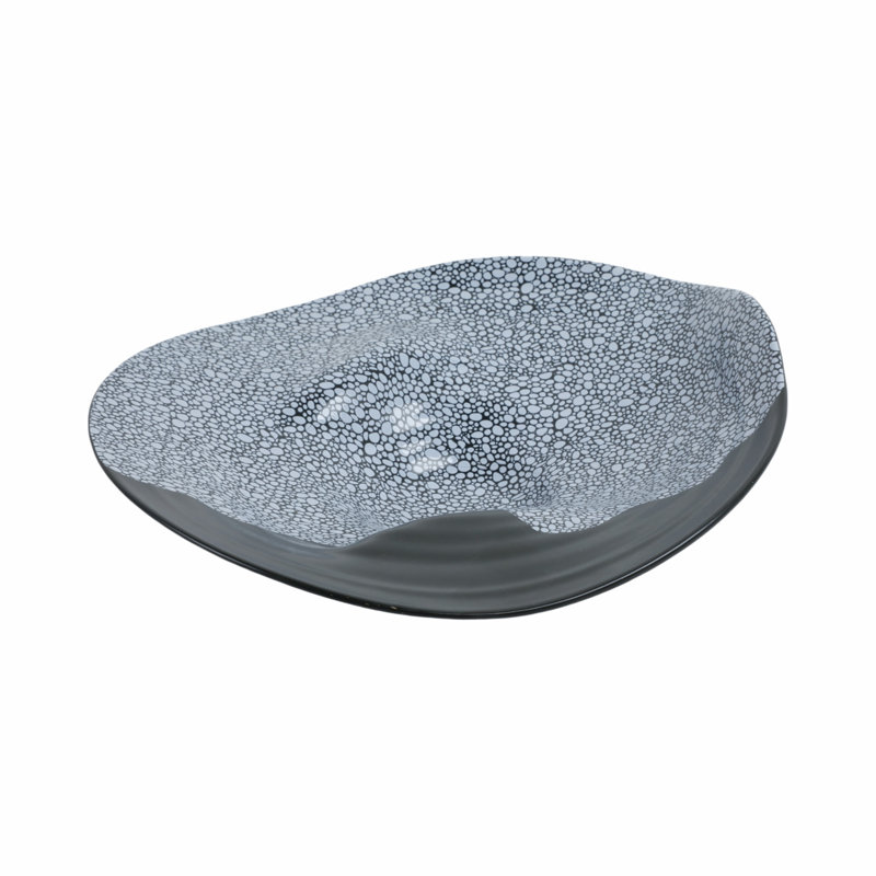 Yaretzi Handmade Stoneware Decorative Bowl, 5" H x 14" W x 14" D