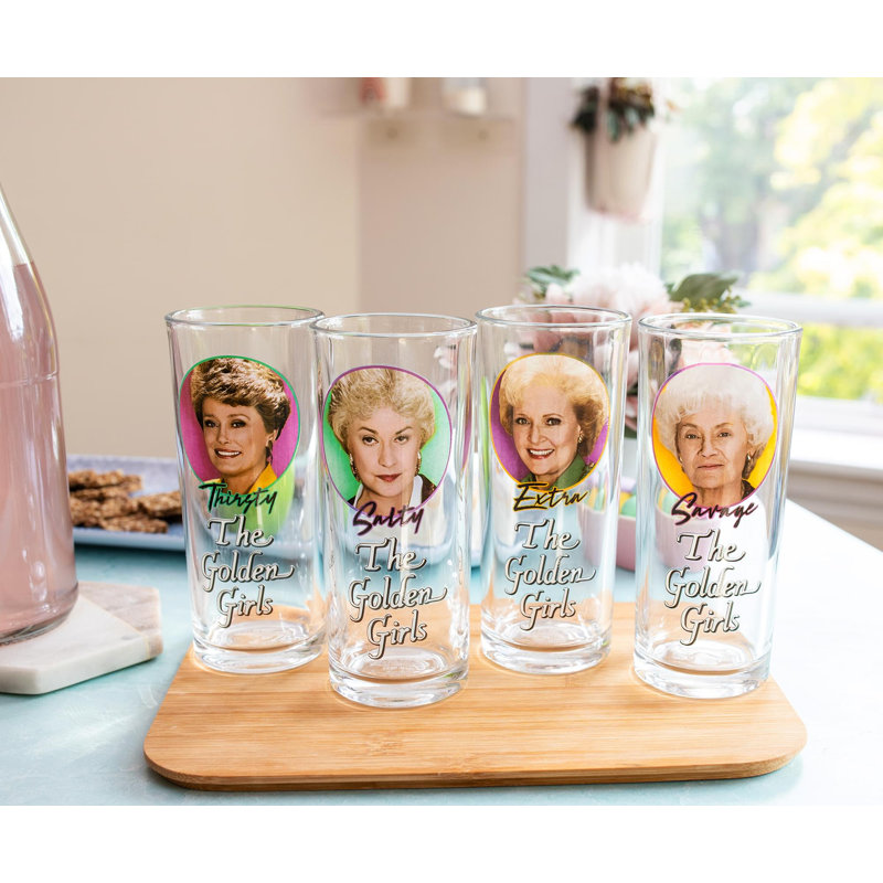 Ensemble de 4 pièces de 10 oz Ensemble de verres assortis en verre