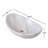 Novatto 12'' White Stone Oval Bathroom Sink