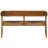 Chena Garden Bench With Round Back Wicker/Teak Natural