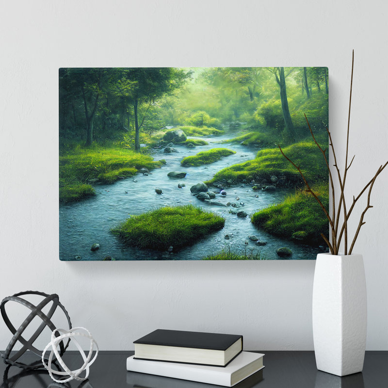 Special Forest Stream - Wrapped Canvas, 40cm H x 60cm W x 3cm D