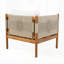 Élégants fauteuils club d'extérieur (ensemble de 2) avec corde beige à motif de losanges, parfaits pour la détente du patio et du jardin.
