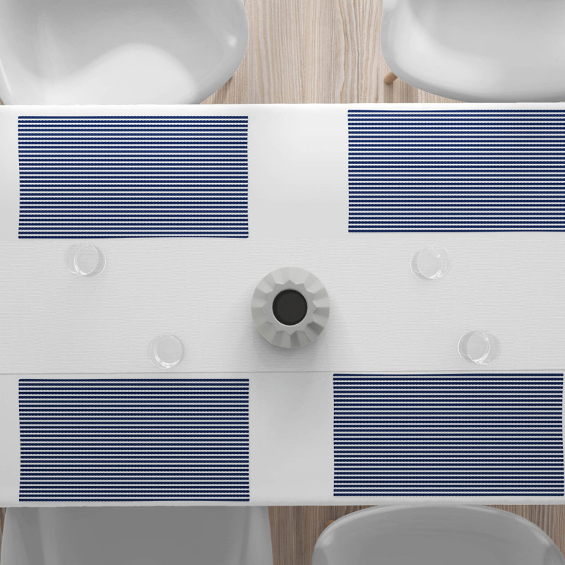 Polyester Striped Rectangle Placemat