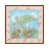 Toile avec cadre or
