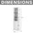 64" Tall Bathroom Storage Cabinet-600436059