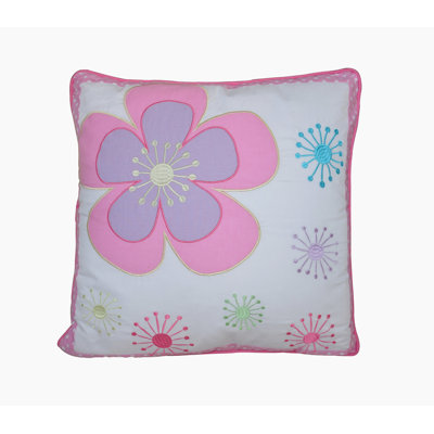 Blossom Floral Cotton Throw Pillow