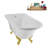 62" Streamline Clawfoot Tub,Tray,Drain, Clawfeet-101628980-102218224