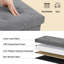 Repose-pieds pliable 30 po, coffre de rangement pour l'extrémité de la chambre à coucher, grand repose-pieds avec repose-pieds pour le salon