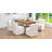 Channelle 20.4" Wide Modern Bouclé Upholstered Rolling Dining Chairs-112553556